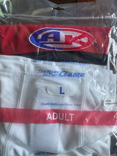 White Senior Large Athletic Knit HS2100 Socks (New)