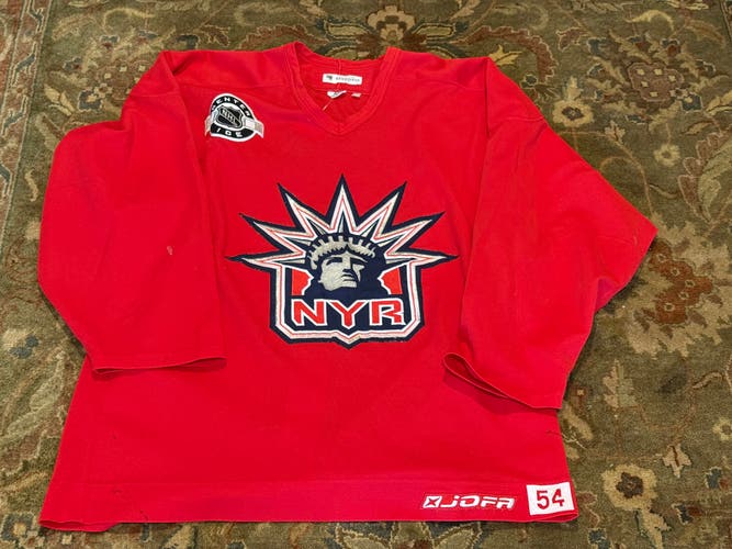 Pro Stock New York Rangers Red Size 54 Men's Jofa Practice Jersey (Used)