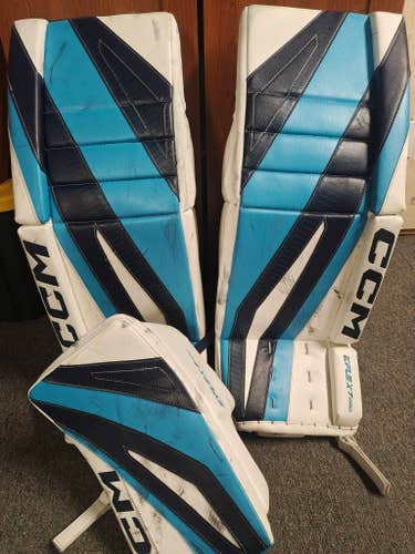 CCM Eflex 7 pro goalie pads and blocker