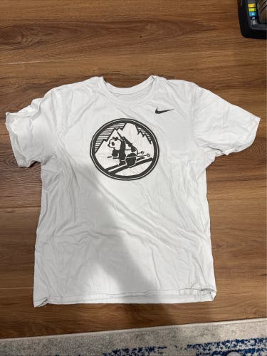 Army West Point Football 2017 10th Mountain Division White Large Men's Nike Shirt (Used)