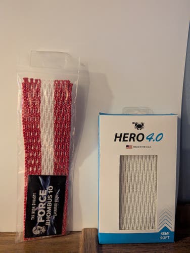 Men's mesh 2-pack hero 4.0 White red and white rhombus mesh