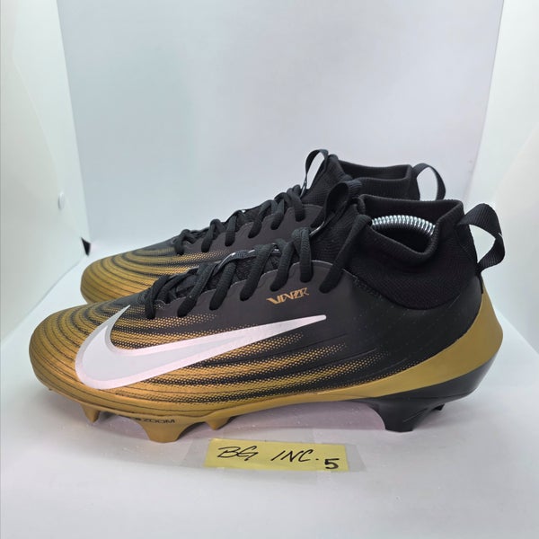 Nike Air Zoom Vapor Pro 1 Football Cleats Men's Size 8.5 Black Gold FB3298-003