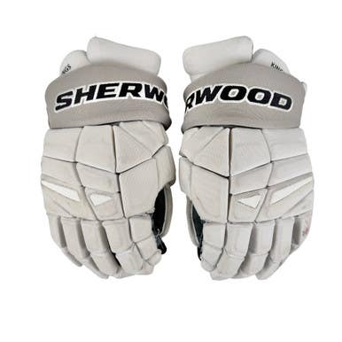 Used Sher-wood REKKER KINGS Senior Gloves White 14" 11506-S000296221
