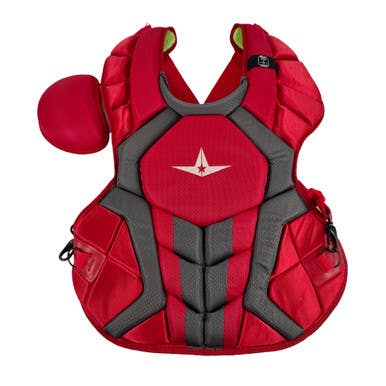 Used All-Star CPCC40PRO Catchers Chest Protector Red Youth 11506-S000296320