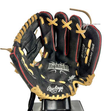 Used Rawlings HIGHLIGHT H105IB BB/SB Glove RH Throw Black 10 1/2" 11506-S000297039