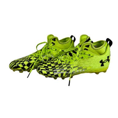 Used Under Armour CLONE Adult FB Cleats Black And Neon Green Senior 9 11506-S000297068