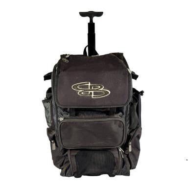 Used BoomBah PLAYER ROLLER BAG BB/SB Player Wheeled Bag Black 11506-S000297116