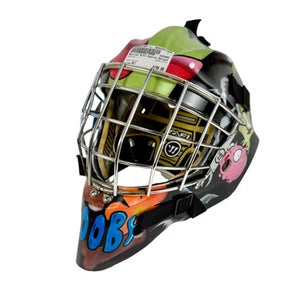 Used Warrior R/F1 Senior Goalie Helmet/Mask Black M/L 11506-S000297167