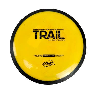 Used MVP NEUTRON TRAIL Disc Golf Driver Yellow 11506-S000297272