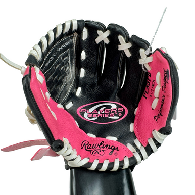 Used Rawlings PLAYERS SERIES PL85PB BB/SB Glove RH Throw Black 8" 11506-S000299245