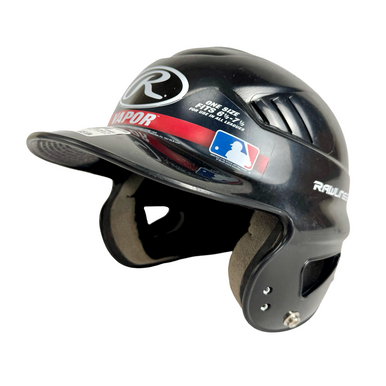 Used Rawlings VAPOR RCFH Batting Helmet No Mask Black SM 11506-S000299334