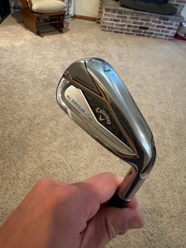 Men's 2024 Callaway Paradym Ai Smoke 7 Iron Right Handed Stiff Flex Steel Shaft (Used)