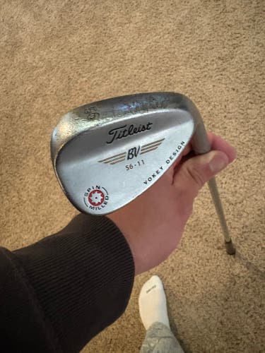 Men's Titleist Vokey Right Handed Wedge Stiff Flex 56 Degree Steel Shaft (Used)