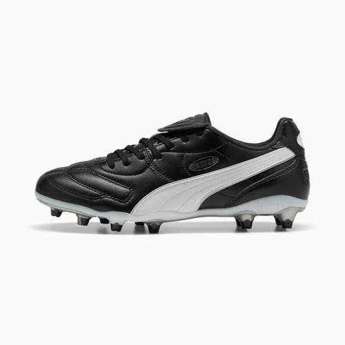 new men's 11.5 Puma King Liga FG/AG Football Boots Black White Silver Soccer
