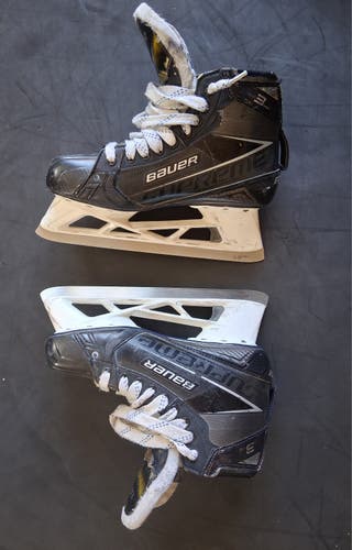 Bauer Supreme 3S Pro Hockey Goalie Skates Regular Width 9.5 (Used)