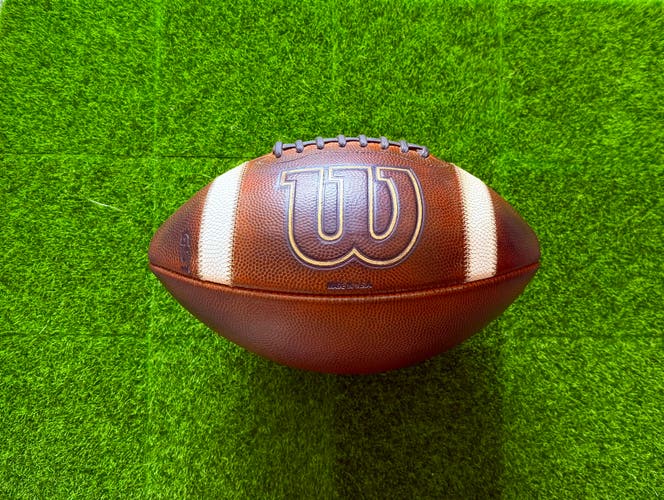 Wilson GST Official Leather Football – Professionally Prepped – Game Ready