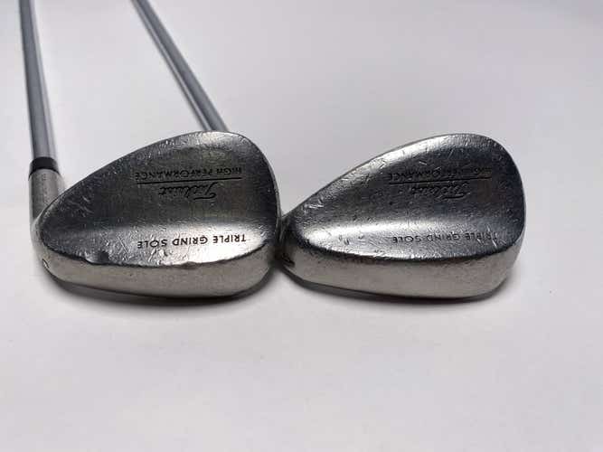 Titleist Triple Grind HP Soft Stainless Wedge Set 52* 56* DG Wedge Steel Mens RH
