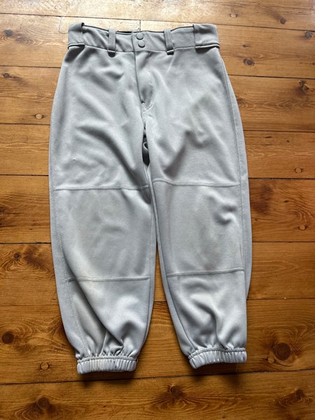 Gray Unisex Large Youth Franklin Baseball Softball Game Pants (Used)