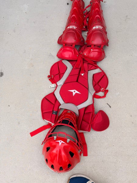 Red All Star Classic Pro Catcher's Set (Used)