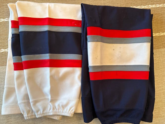 Hartford Wolfpack Home and Away Pro Stock Reebok Edge Socks  (Used)