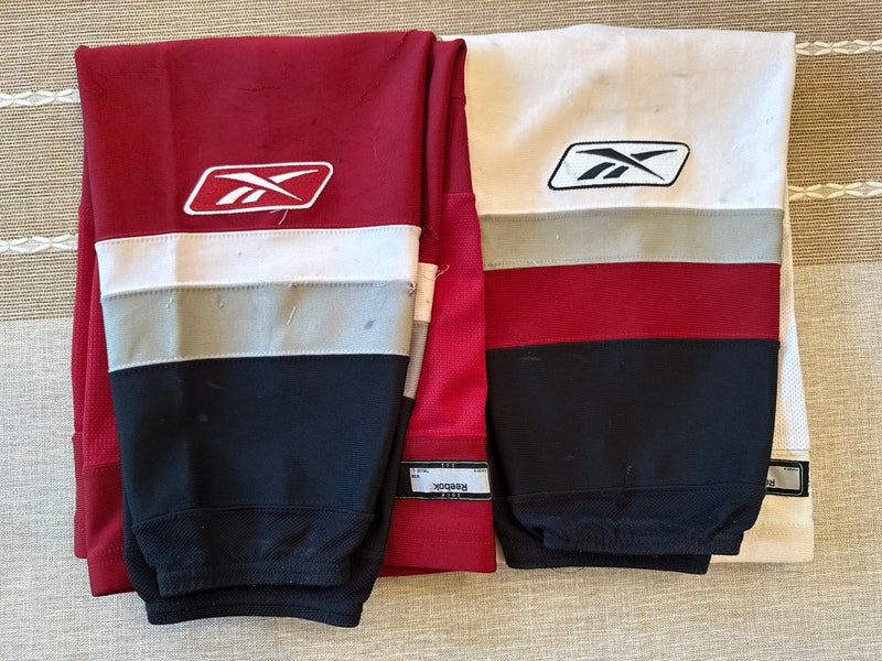 Maroon/Black/gray Home and Away Pro Stock Reebok Edge Socks (Used)