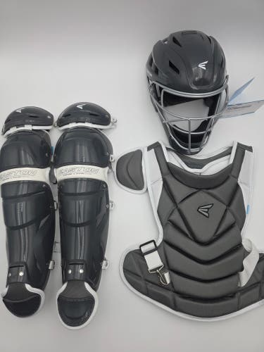 Easton JEN SCHRO The Fundamental Fastpitch Softball Catcher Gear Charcoal Size M (New)