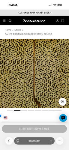 Senior Bauer Proto-R Left Hand Hockey Stick P92 87 Flex (New)