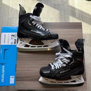 *USED ONCE* Bauer Supreme Mach Hockey Skates Size 10.0 Fit 2
