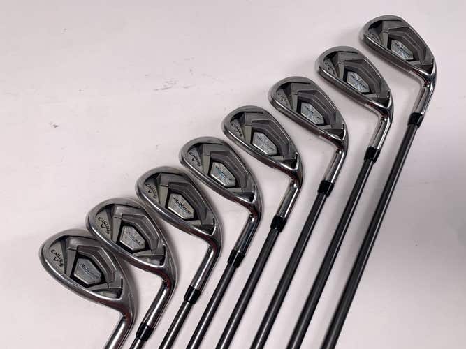 Callaway Rogue Iron Set 5-PW+AW+SW Aldila Synergy Regular Graphite RH 2* Flat