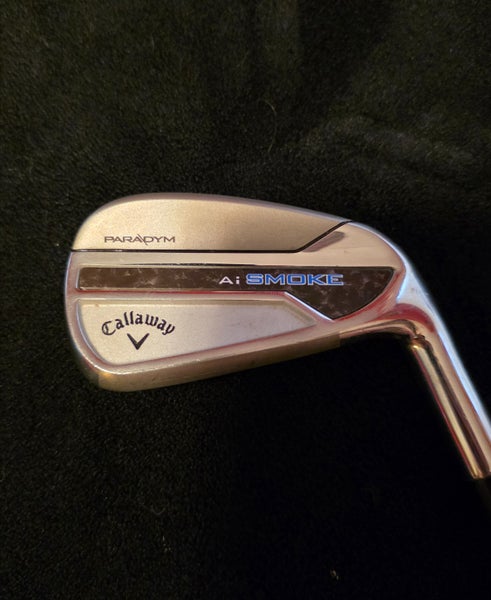 Men's Callaway Paradym AI Smoke Right Handed Iron Set Stiff Flex 8 Pieces Steel Shaft (Used)