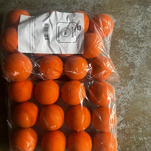 Orange lacrosse balls