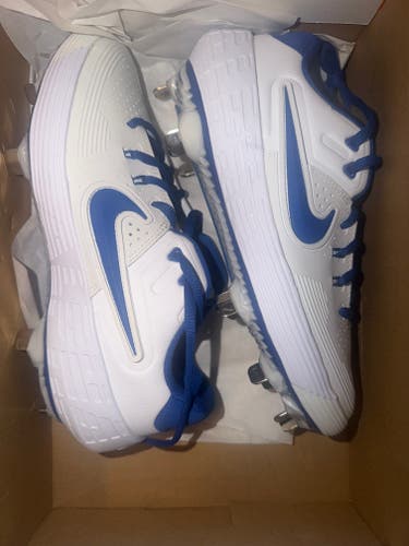 White Women's Size M 6.5 (W 7.5) Nike Low Top HyperDiamond 3 Elite (New)