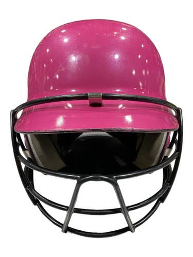 Used Rawlings PINK W/MASK Batting Helmet w/Mask Pink One Size 11847-S000033728