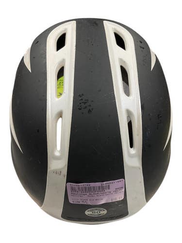 Used Rawlings BLACK/WHITE HELMET Batting Helmet No Mask Black And White M/L 11847-S000033749