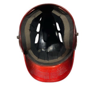 Used Rawlings BB HELMET Batting Helmet No Mask Red MD 11847-S000033376