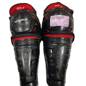 Used CCM RBZ Youth Shin Guards Black 8" 11847-S000033456