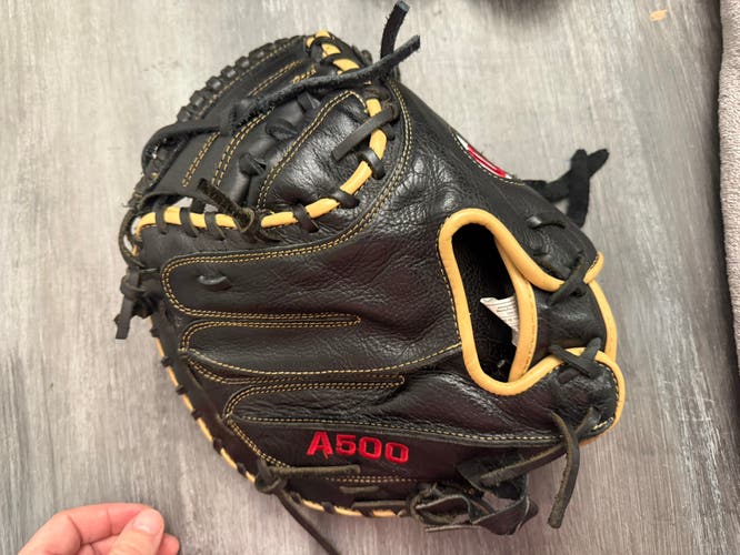 Wilson A500 RH Catcher's Baseball Glove 32" (New)