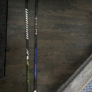 Junior CCM Right Handed RibCor Trigger 8 Pro P28  (Used) and Warrior Alpha LX2 pro