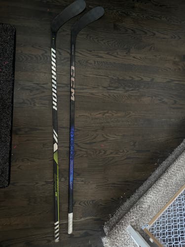 Junior CCM Right Handed RibCor Trigger 8 Pro P28 (Used) and Warrior Alpha LX2 pro