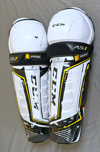 Senior CCM Super Tacks AS1 16" Shin Pads (Used)