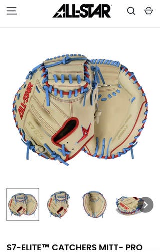 All Star S7 Elite RH Catcher's Baseball Glove 33" (Used)