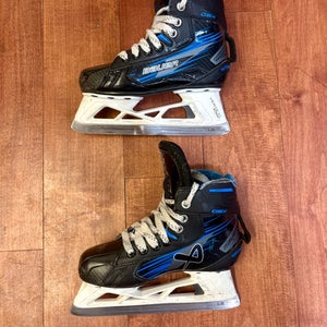 2024 Bauer GSX Hockey Goalie Skates Size 1 Junior Regular Width (Used)