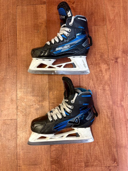 2024 Bauer GSX Hockey Goalie Skates Size 1 Junior Regular Width (Used)