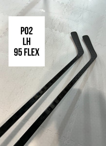 Senior(2x)Left P02 95 Flex Lidstrom ProBlackStock™ Unbranded Blackouts Pro Stock Hockey Sticks