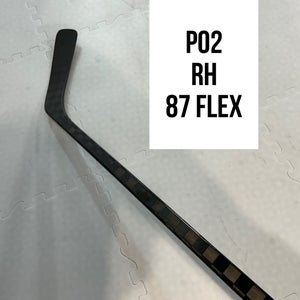 Senior(1x)Right P02 87 Flex ProBlackStock™ Unbranded Blackouts Pro Stock Hockey Sticks