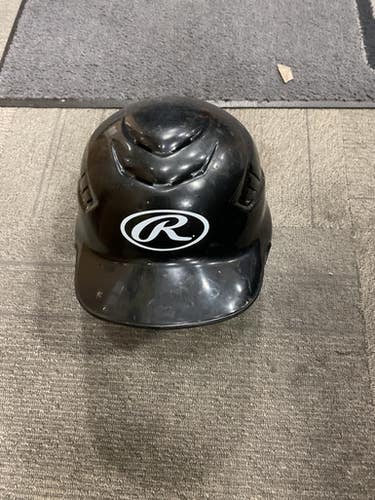 Used Rawlings BASEBALL HELMET Batting Helmet No Mask Black MD 11614-S000233516