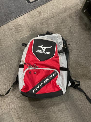 Used Mizuno MVP ELITE BB/SB BAG BB/SB Player Carry Bag Red 11614-S000233504