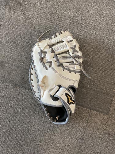 Used Mizuno MVP PRIME FASTPITCH BB/SB First Base LH Throw White 13" 11614-S000233469