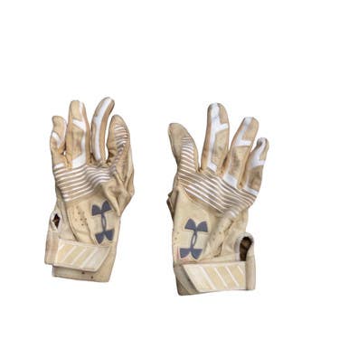 Used Under Armour BB/SB Batting Gloves White SM 11760-S000089943