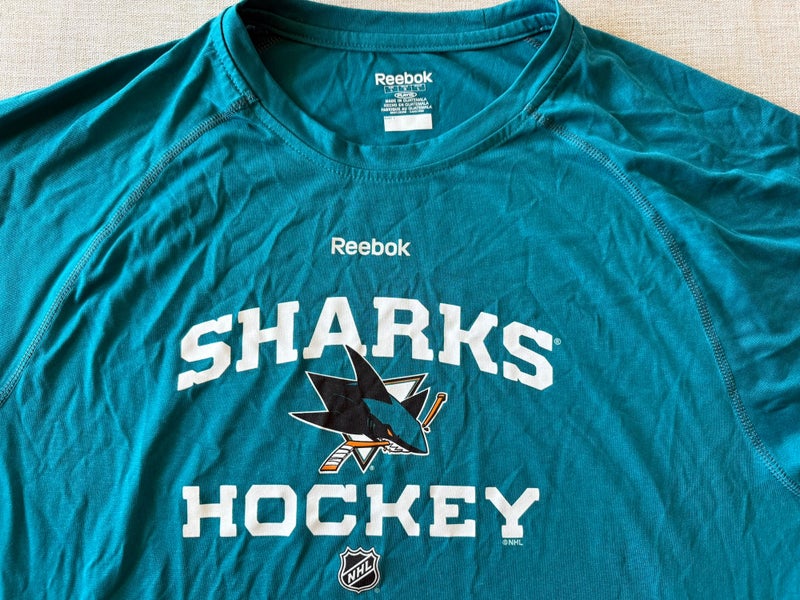 San Jose Sharks NHL Speedwick Locker Room T-Shirt Reebok (Used)